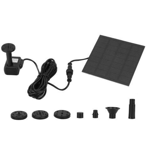 Kit pompe à eau submersible avec panneau solaire - Pour fontaine, rocaille, étang - Énergie verte et économique (1/5)