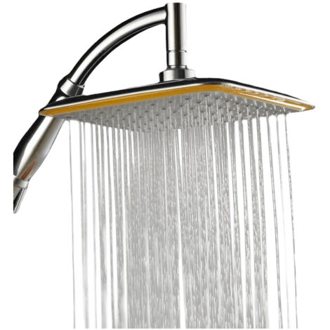 Pommeau de Douche Pluie Carré Haute Pression 30cm (11.8") - Réglable Universel pour Salle de Bain (1/5)