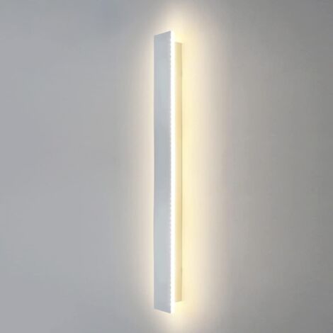 Applique Murale Longue Intérieure LED 40CM RVB - Lumière Vers le Bas 15W - Moderne pour Chambre, Salon, Escalier, Couloir (Blanc) (1/5)