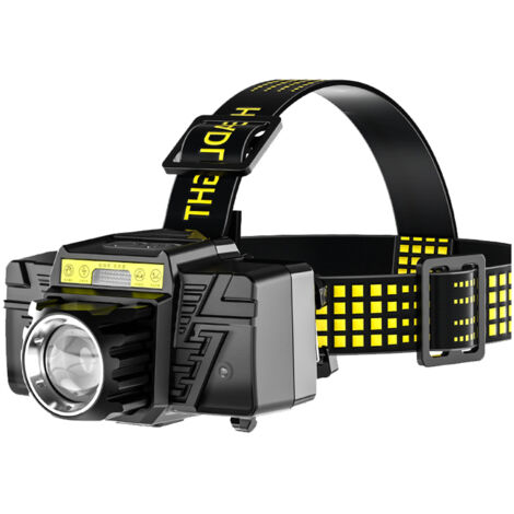 Lampe Frontale Puissante XHP50 - Rechargeable Type-C - Induction (1/5)