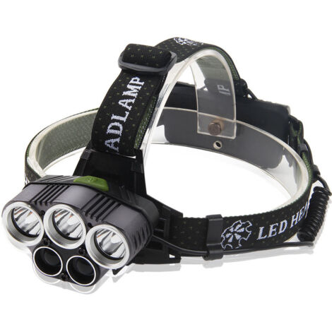 Lampe Frontale LED Rechargeable USB - pour Randonnée, Course, Pêche, Camping, Escalade(incluse Batterie) (1/5)