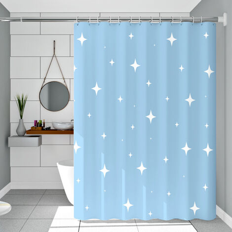 Lot Rideau de Douche Séparateur - Style Abstrait Moderne - Imperméable et Résistant à la Moisissure (1/5)