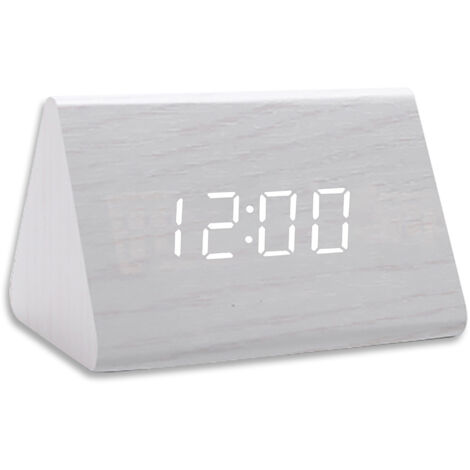 Réveil Digital LED avec Fonctionnalités Personnalisables - 3 Alarmes Programmable, Recharge USB, Réglage de la Luminosité et du Volume - Design Moderne pour Chevet (1/5)