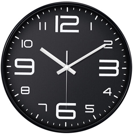 Horloge Murale Design 12 Pouces - Non Tictaquant, Silencieuse, sur Piles - Pour un Intérieur Contemporain (1/5)