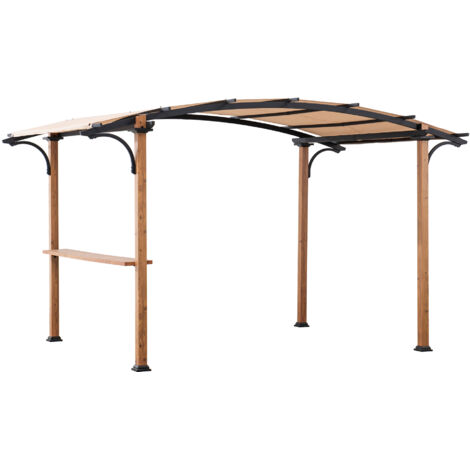 Pérgola de tela SKUTA - 259cm x 406cm, beige