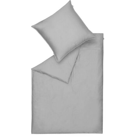 SCHÖNER WOHNEN Ganzjahresbettwäsche PURE 2.0 - 1 Stück 140x200 cm, Dunkelgrau