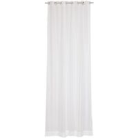 SCHÖNER WOHNEN Transparenter Ösenvorhang SOLID - 1 Stück 140x250 cm, Creme