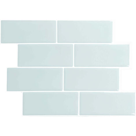 Selbstklebende Wandfliesen x4, 29,36x21,29cm - Smart Tiles Metro Mia Klebefliesen 3D Fliesenaufkleber für Bad & Küche