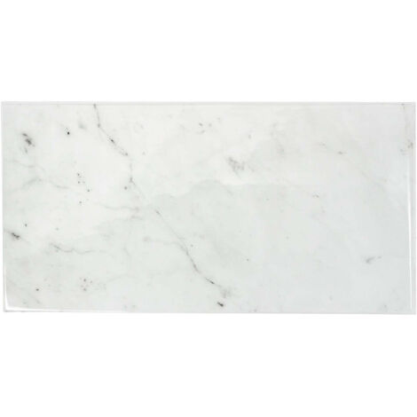 Selbstklebende Wandfliesen x2 XL, 57,3x29,4cm - Smart Tiles Blok Carrera Klebefliesen 3D Fliesenaufkleber für Bad & Küche