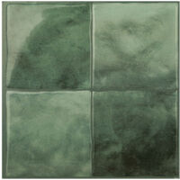 Selbstklebende Wandfliesen x4, 22,86x22,86cm- Smart Tiles Zellige Taza Klebefliesen 3D Fliesenaufkleber für Bad & Küche