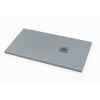 Plato de ducha ardesia extraplano color Gris RAL 7040 60x60cm rejilla Gris
