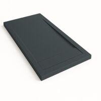 Plato de ducha Bidai con Marco color Gris Grafito RAL 7016 70x90cm rejilla grafito