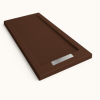 Plato de ducha Steen con marco color Marrón chocolate RAL 8017 90x140cm rejilla acero