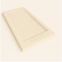 Plato de ducha Steen con marco color Crema intenso RAL 1015 70x180cm rejilla crema intenso