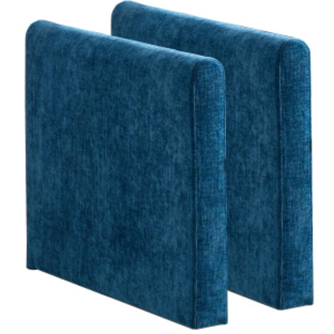 Accoudoirs uniquement pour canapé Cloud, canapé d'angle moderne, idéal pour salon, chambre et appartement, coussin d'assise double couche confortable, tissu chenille respirant, bleu, DE501CBL (1/5)