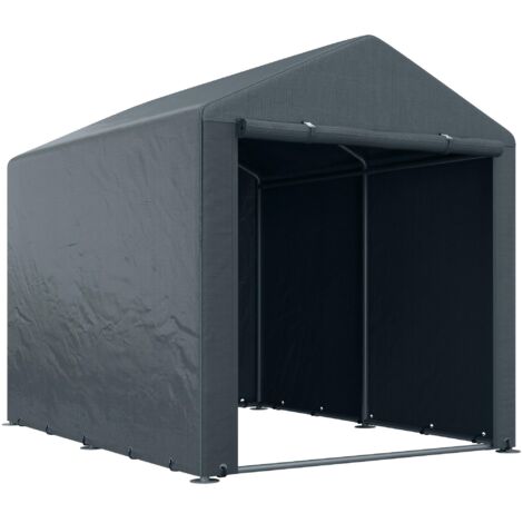 Abri de jardin, 1,6 x 2,18 x 1,72 m, protection UV, porte zippée, revêtement déperlant pour outils de jardin. (1/5)