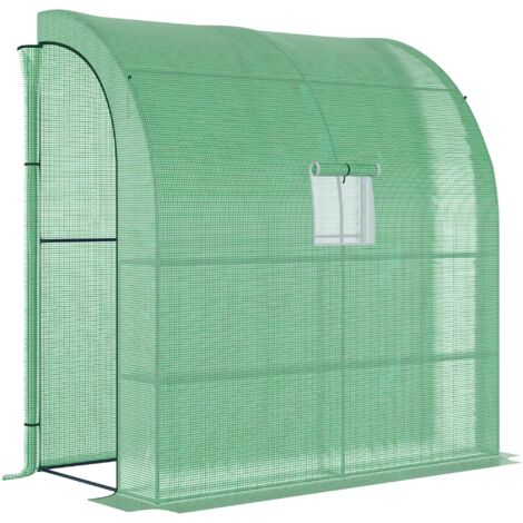 Serre de Jardin avec Fenêtres Grillagées et Portes Enroulables, Bâche UV, 200x100x215 cm, Parfaite pour Plantes et Fleurs (1/5)