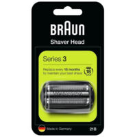 Tête de rasoir Braun 21B pour série 3 – Performance de rasage optimale – Compatible avec modèles 390cc, 3090cc, 360s, 320r – Installation facile