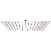 Vidaxl – Tête de douche carrée 30x30 cm en acier inoxydable – 168 buses anti-calcaire – Articulation pivotante pour angle ajustable