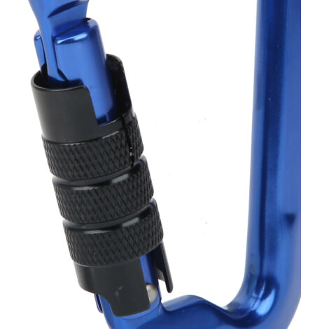 Wonnell Mousqueton Aluminium Aviation 7075 – 25KN, Verrouillage à Vis, Certifié CE – Pour Escalade, Hamac, Camping