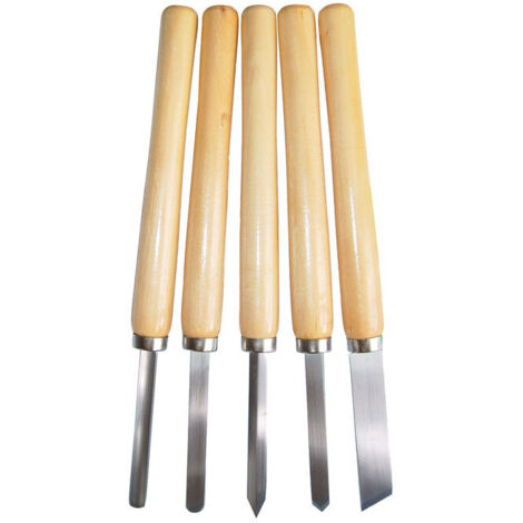 Ciseaux à bois Gouges et ciseaux pour tour à bois lots de 5 (1/2)