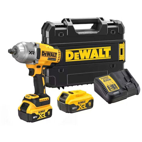 Dewalt – Boulonneuse à chocs 18V XR 1396 Nm avec 2 batteries 5Ah – Moteur Brushless – Pour béton armé – DCF900P2TQW (1/10)