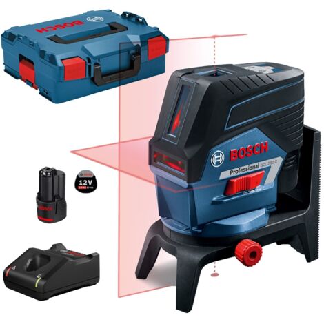 Laser à point et à ligne Bosch GCL 2-50 C 12 V / 1x batterie 2,0 Ah + chargeur + RM2 + BM 3 dans L-Boxx - 0601066G03