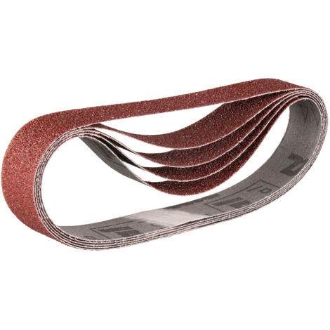 Bandes abrasives 30x533 mm rouge pour bois et métal grain 150 (5 pcs) - MAKITA P-36728
