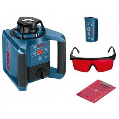 Bosch – Niveau laser rotatif 250m – Précision ±0,1mm/m – Classe laser 2 – Vitesse 600 tr/min – Pour chantiers de construction (1/5)