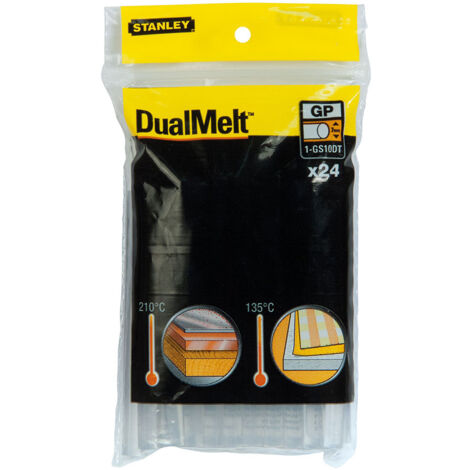 Bâtons de colle thermofusible double STANLEY (1-GS10DT)