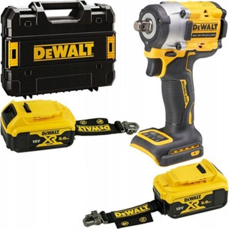 Dewalt – Clé à chocs sans fil 18V – 2x batteries 5,0Ah – Couple 406Nm – Moteur sans balais – DCF921P2LRTXJ (1/3)