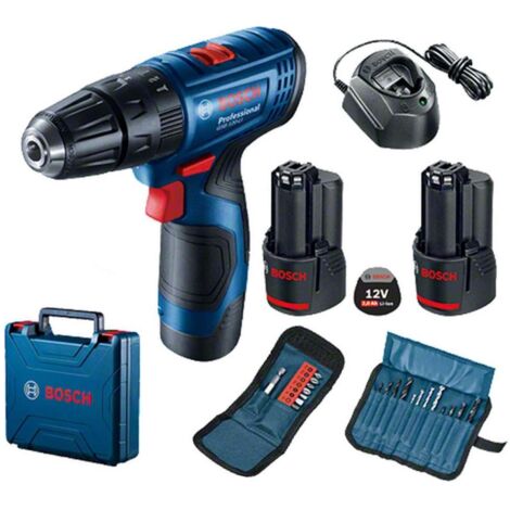 Bosch – Perceuse-visseuse sans fil 12V avec 2 batteries 2.0Ah – Moteur Brushless – Couple 30Nm – Chargeur inclus – 6019G8102