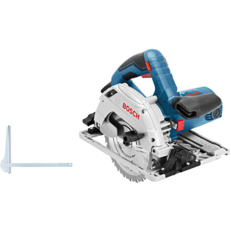 Bosch Professional – Scie circulaire GKS 55+ GCE 1.350 W – Ø 165 mm pour coupes jusqu'à 63 mm – Moteur à 2 vitesses – Inclus : lame et adaptateur d'aspiration - 0601682100 (1/10)
