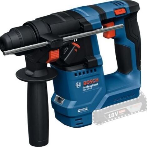 Bosch Professional – Perforateur burineur SDS-plus 18V – 2.5J de force de frappe – Moteur Brushless – Avec 2 batteries 2.0Ah – Coffret de transport - 18V-18 (1/5)
