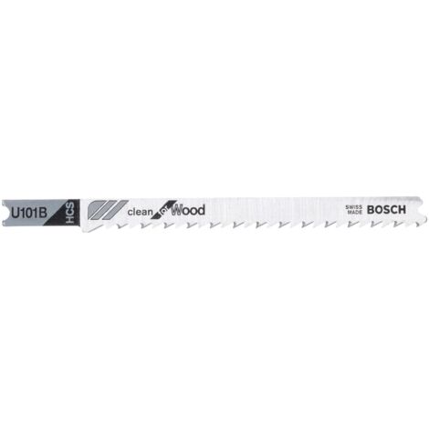 Lame de scie sauteuse U 101 B Clean for Wood - BOSCH - 2608630565