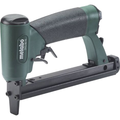 Metabo – Agrafeuse pneumatique DKG 80/16DL – Longueur agrafes 4-16mm – Pression max 7 bar – Coffret de transport inclus - W906371 (1/4)