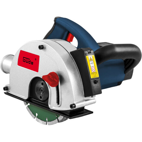 Güde – Rainureuse à béton 1700 W – Disque diamant Ø 150 mm – Profondeur de coupe 40 mm – Raccord aspirateur – Traceur laser