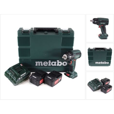 METABO Boulonneuse à chocs 18 V SSW 18 LTX 400 BL - 2 x 5,2 Ah Li-Power, ASC 55, coffret metaBOX (1/5)