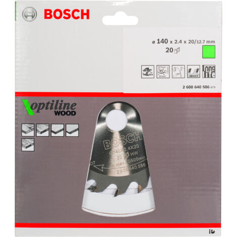 Lame de scie circulaire OP WO H 140x20-20 BOSCH 2608640586