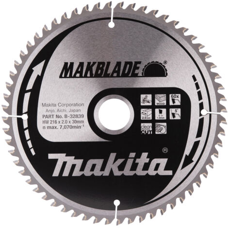 MAKITA MAKBLADE SAEGE LAME - 216 MM X 30 MM - OZ B 32839 B-32839 (1/4)