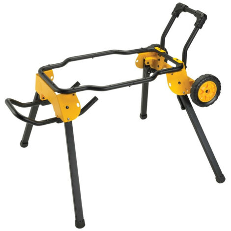 Dewalt – Piètement roulant pour scie à table – Roulettes grand diamètre pour chantiers – Construction légère pour portabilité – DWE74911