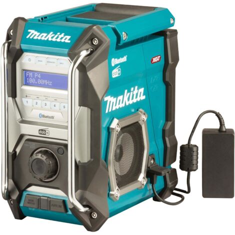 Makita – Radio de chantier sans fil 40V – MR004G – Bluetooth, DAB/DAB+ – Étanche IP65, autonomie jusqu'à 31h – Adaptateur secteur inclus (1/7)