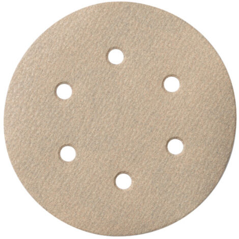 25 feuilles abrasives auto-agrippantes 150 mm, P 40, série « professional », pour peinture, vernis, mastic, pour ponceuse excentrique, corindon, avec revêtement de stéarate metabo 25 pièces (1/2)