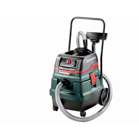 Metabo – Aspirateur professionnel à eau et poussière 50L – Dépression 248 hPa – Prise d'asservissement pour outils – Système SelfClean - ASR 50 L SC (1/10)