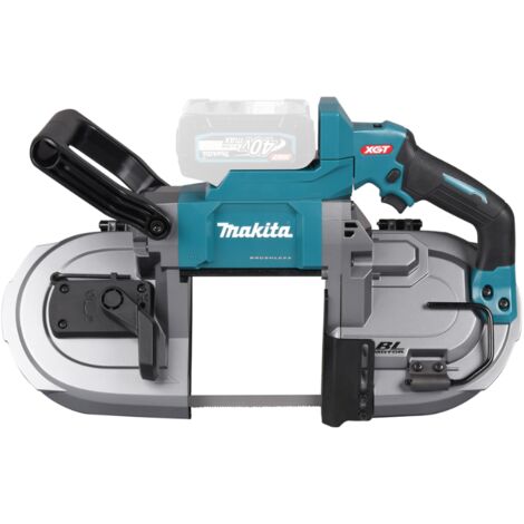 Makita – Scie à ruban sans fil 40V – Coupe maximale 127 x 127 mm – Vitesse variable 0-3,2 m/min – Technologie XPT pour protection optimale - PB002GZ