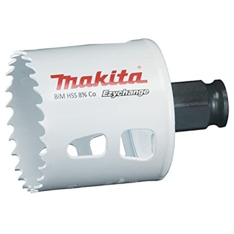 Makita – Scie cloche BIM 51 mm pour acier, aluminium et plastique – Capacité de coupe 44 mm – Système EZYCHANGE – E03822