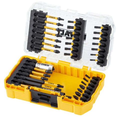Dewalt – Embout pour visseuse – Coffret Toughcase 37 pièces – Longueur 25/57/89 mm – Embouts flextorq pour vissage rapide en série