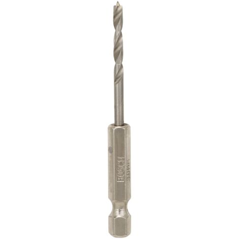 Mèches hélicoïdales à bois à queue six pans 1/4" Bosch 3 x 33 x 74 mm - 2608595519 (1/5)