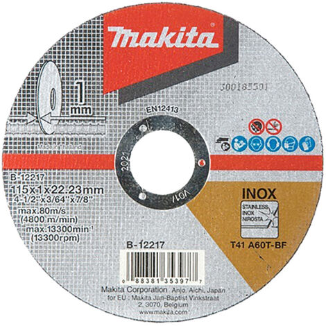 DISQUE À TRONÇONNER FIN 150X1,6X22,23MM MAKITA E-13742 (1/3)