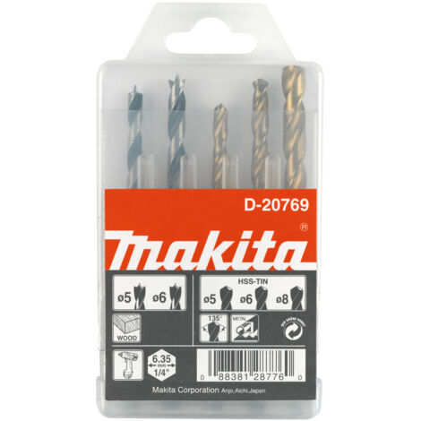 MAKITA D-20769 Mallette de perçage pour bois et métal 1/4" (1/2)